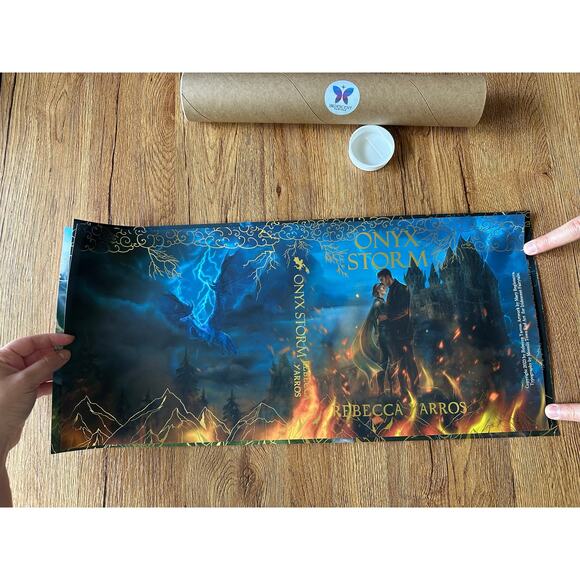 Iridescent The Empyrean Set Gold Foiled Dust Jackets - Picture 4 of 5